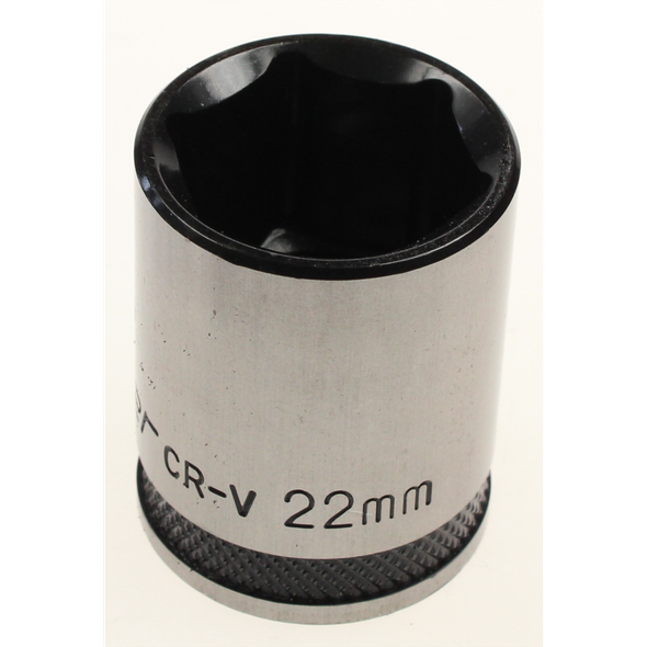 Sealey Socket 1/2"dr 22mm (6pt) 'black series'