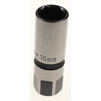 Sealey 1/2"dr 16mm spark plug socket 'black series' AK7972.21