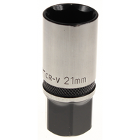 Sealey 1/2"dr 21mm spark plug socket 'black series' AK7972.22