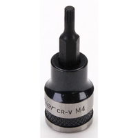 Sealey Spline Socket Bit 3/8"Sq Drive M4 (Black Series) AK7985.01