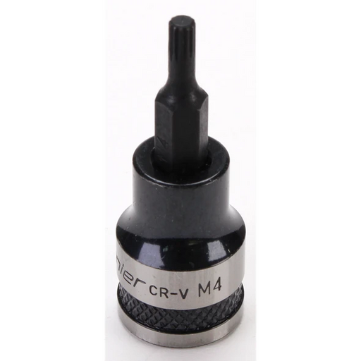 Sealey Spline Socket Bit 3/8"Sq Drive M4 (Black Series)