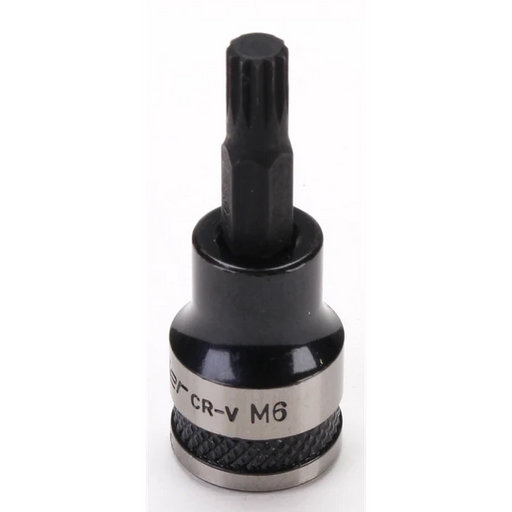 Sealey Spline Socket Bit 3/8"Sq Drive M6 (Black Series)