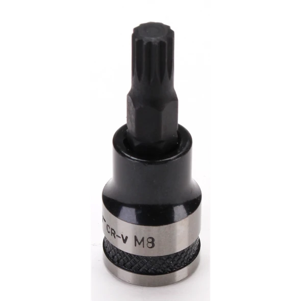 Sealey Spline Socket Bit 3/8"Sq Drive M8 (Black Series)