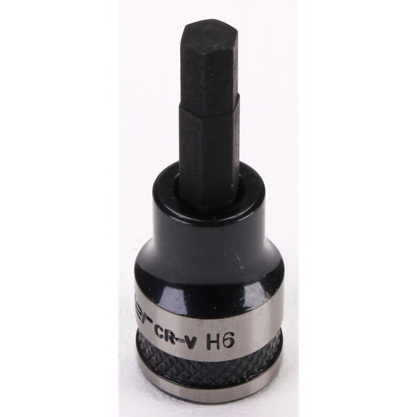 Sealey Hex Socket Bit 3/8"Sq Drive 6mm (Black Series)