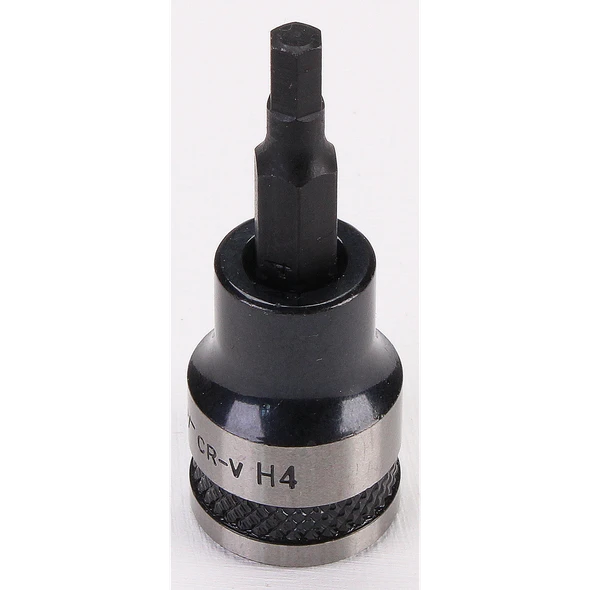 Sealey Hex Key Socket Bit 3/8"Dr 4mm (Black Series)