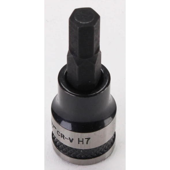 Sealey Hex Key Socket Bit 3/8"Dr 7mm (Black Series)