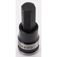 Sealey Hex Key Socket Bit 3/8"Dr 10mm (Black Series) AK7986.07
