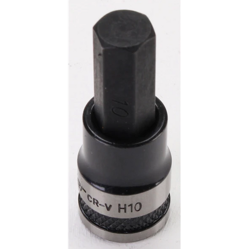 Sealey Hex Key Socket Bit 3/8"Dr 10mm (Black Series)