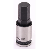 Sealey Hex Key Socket Bit 3/8"Dr 11mm (Black Series) AK7986.08