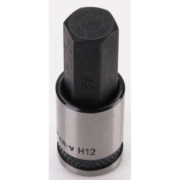 Sealey Hex Key Socket Bit 3/8"Dr 12mm (Black Series)