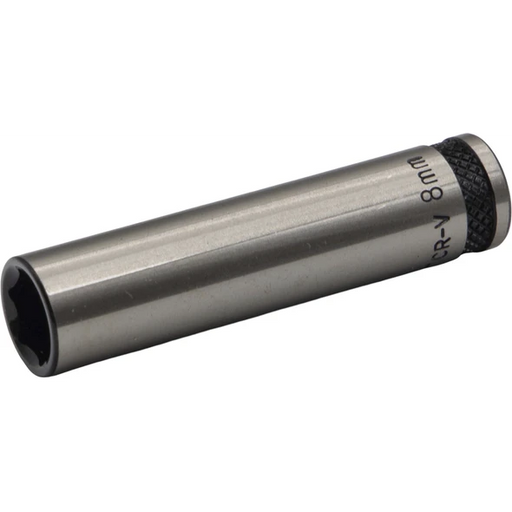 Sealey 1/4"Dr Deep Socket 8mm (Black Series)