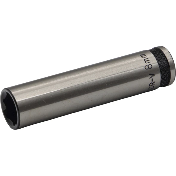 Sealey 1/4"Dr Deep Socket 8mm (Black Series)