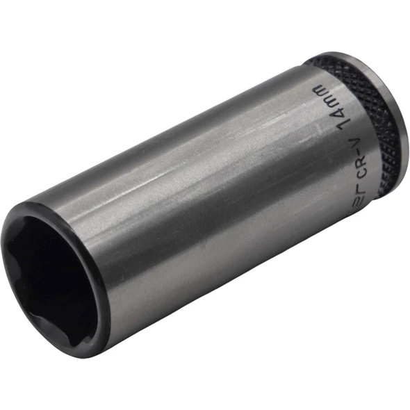 Sealey 1/4"Dr Deep Socket 14mm (Black Series)