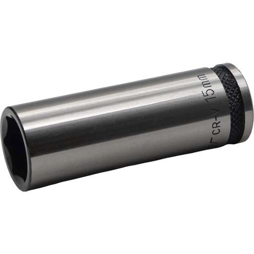 Sealey 3/8"Dr Deep Socket 15mm (Black Series)
