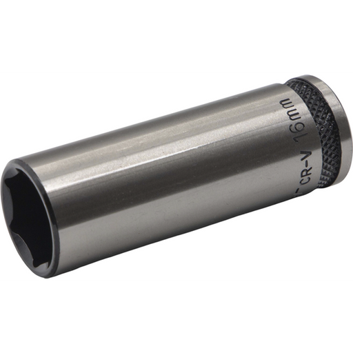 Sealey 3/8"Dr Deep Socket 16mm (Black Series)