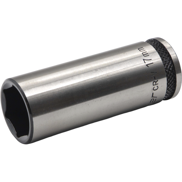 Sealey 3/8"Dr Deep Socket 17mm (Black Series)