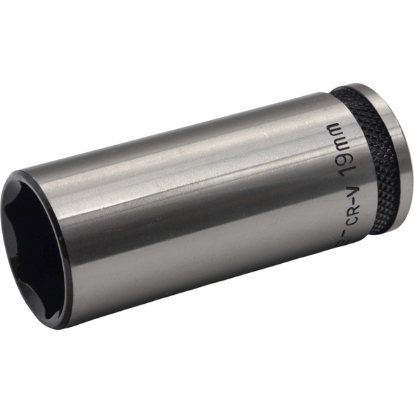 Sealey 3/8"Dr Deep Socket 19mm (Black Series)