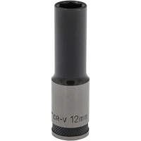 Sealey 1/2"Dr Deep Socket 12mm (Black Series) AK7995.03