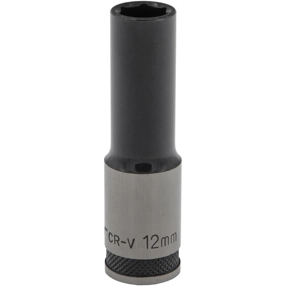 Sealey 1/2"Dr Deep Socket 12mm (Black Series)