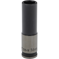 Sealey 1/2"Dr Deep Socket 14mm (Black Series) AK7995.05