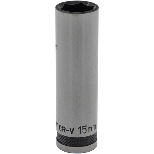Sealey 1/2"Dr Deep Socket 15mm (Black Series)