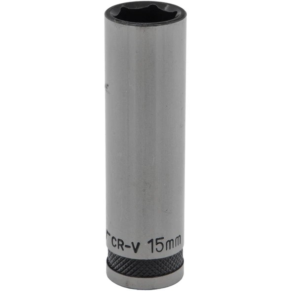 Sealey 1/2"Dr Deep Socket 15mm (Black Series)