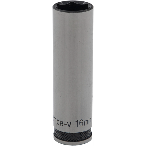 Sealey 1/2"Dr Deep Socket 16mm (Black Series)