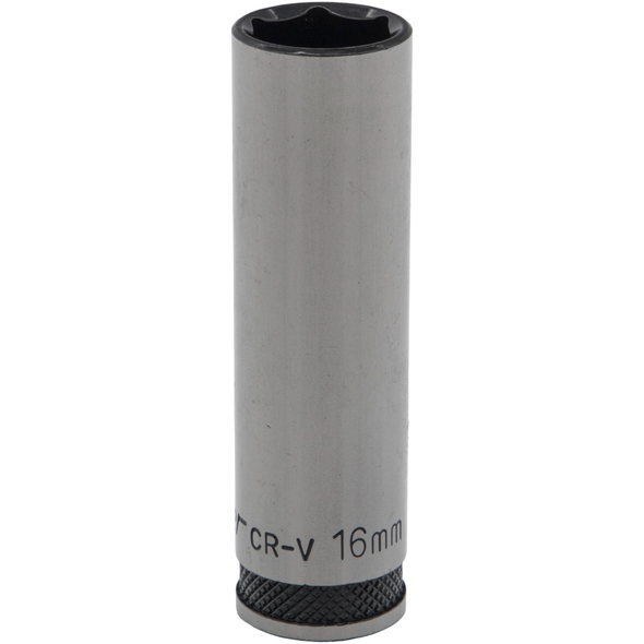 Sealey 1/2"Dr Deep Socket 16mm (Black Series)