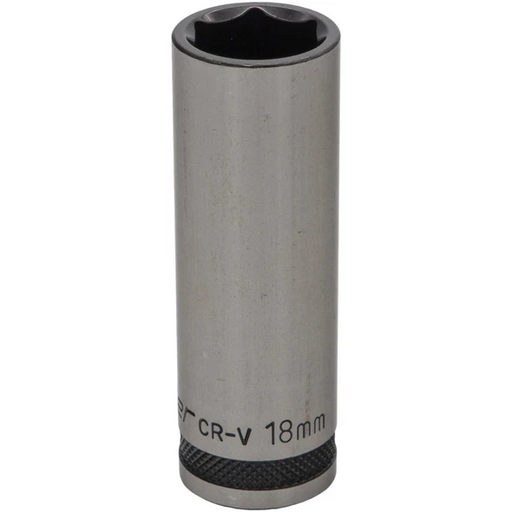 Sealey 1/2"Dr Deep Socket 18mm (Black Series)