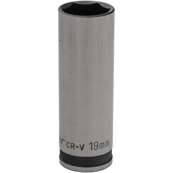 Sealey 1/2"Dr Deep Socket 19mm (Black Series)