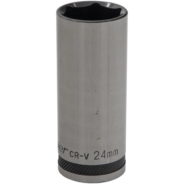 Sealey 1/2"Dr Deep Socket 24mm (Black Series)