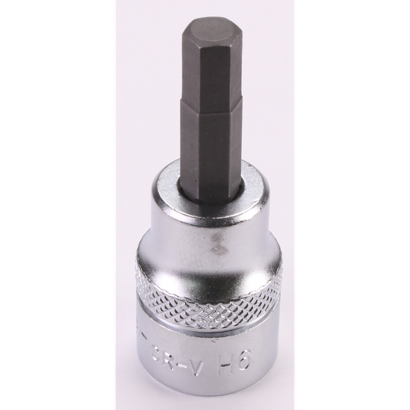 Sealey 3/8"Dr Hex Socket Bit 6mm 48mmL