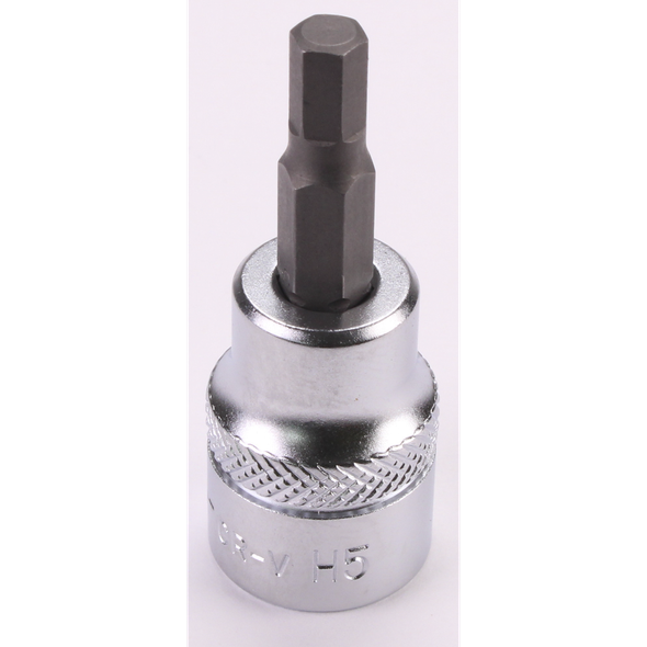 Sealey 3/8"Dr Hex Socket Bit 5mm 48mmL