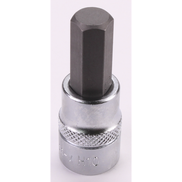Sealey 3/8"Dr Hex Socket Bit 10mm 48mmL