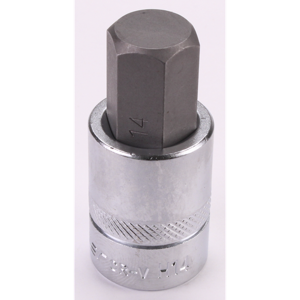 Sealey 3/8"Dr Hex Socket Bit 14mm 48mmL