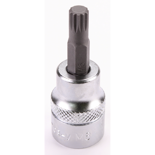 Sealey 3/8"Dr Spline Socket Bit M6 48mmL