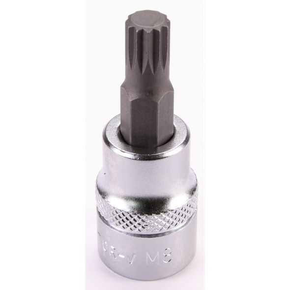 Sealey 3/8"Dr Spline Socket Bit M8 48mmL