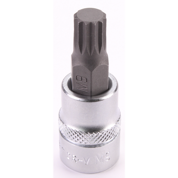 Sealey 3/8"Dr Spline Socket Bit M9 48mmL