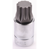Sealey 3/8"Dr Spline Socket Bit M16 48mmL AK89002.08
