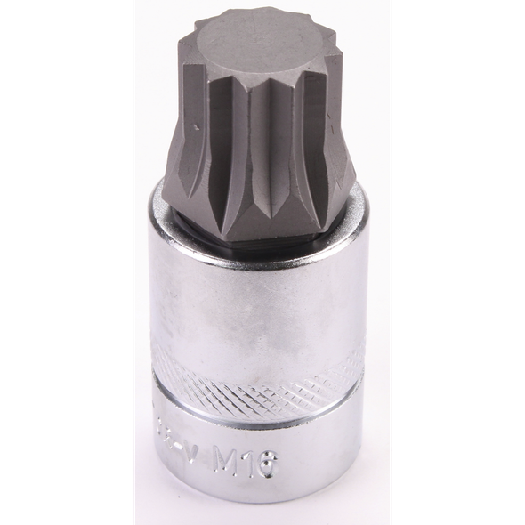 Sealey 3/8"Dr Spline Socket Bit M16 48mmL