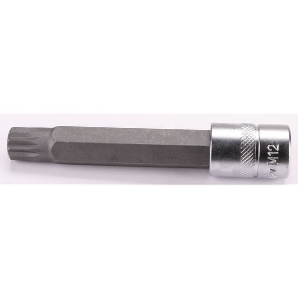 Sealey 3/8"Dr Spline Socket Bit M12 93mmL