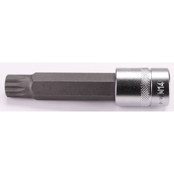 Sealey 3/8"Dr Spline Socket Bit M14 93mmL