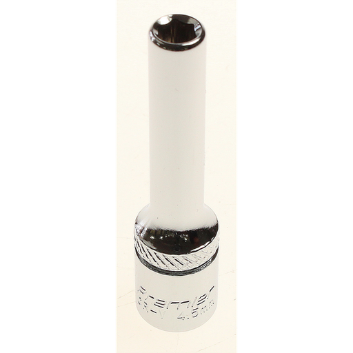 Sealey Deep socket 1/4" dr. 4.5mm 6pt (mirror/knurl)