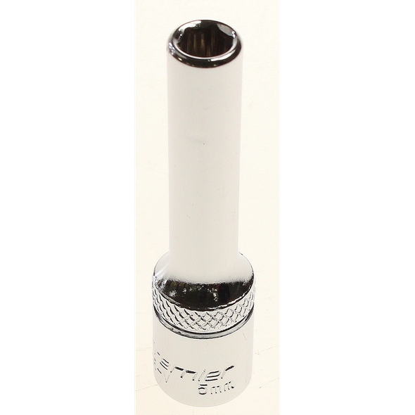 Sealey Deep socket 1/4" dr. 5mm 6pt (mirror/knurl)