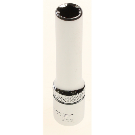 Sealey Deep socket 1/4" dr. 6mm 6pt (mirror/knurl)
