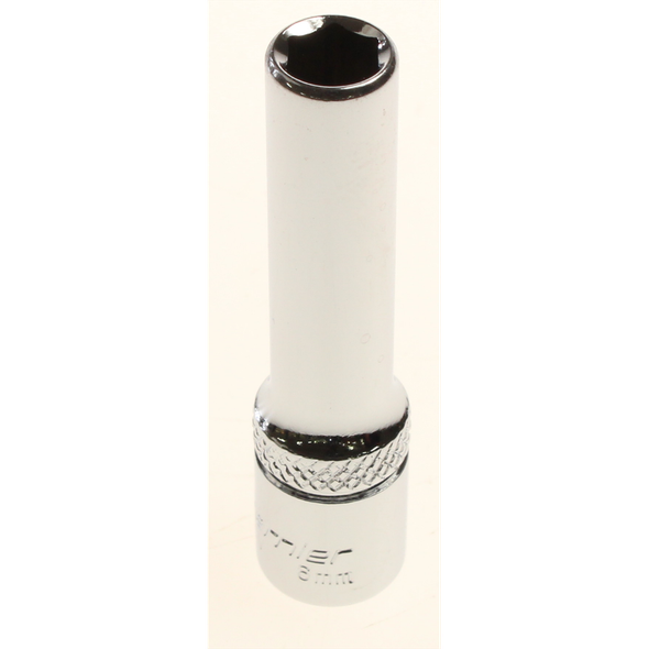Sealey Deep socket 1/4" dr. 6mm 6pt (mirror/knurl)