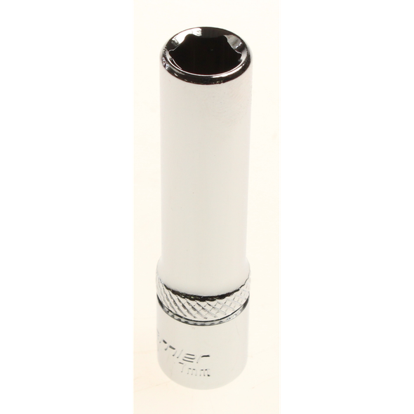 Sealey Deep socket 1/4" dr. 7mm 6pt (mirror/knurl)