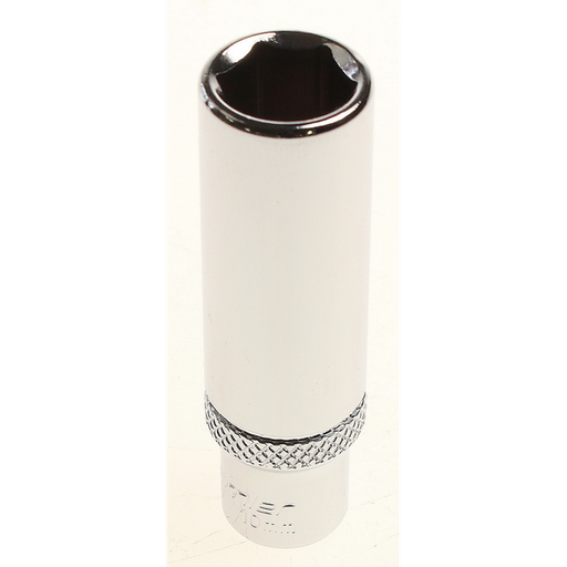 Sealey Deep socket 1/4" dr. 10mm 6pt (mirror/knurl)