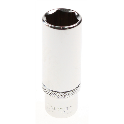 Sealey Deep socket 1/4" dr. 13mm 6pt (mirror/knurl)
