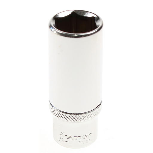 Sealey Deep socket 1/4" dr. 14mm 6pt (mirror/knurl)